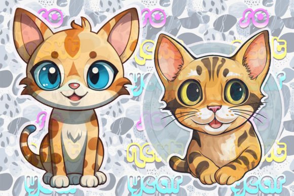 Download 12 Bengal Style Cat Designs - Cat designs Collection