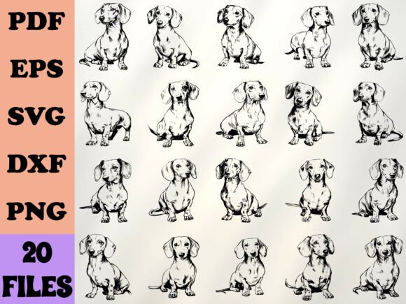 Download Dachshund Sausage Dog SVG Bundle - Dog svg bundle Collection