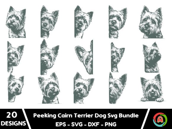 Download Peeking Cairn Terrier Dog Svg Bundle - Dog svg bundle Collection