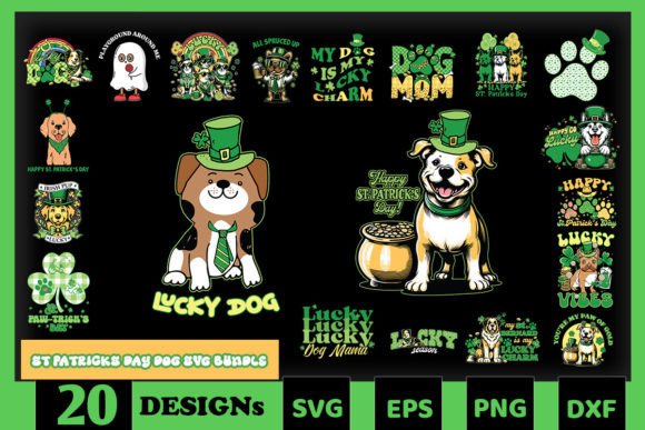 Download St Patricks Day Dog SVG Bundle - Dog svg bundle Collection