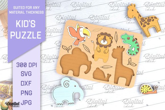 Download Kids Puzzles Laser Cut. Educational SVG - Educational svg Collection