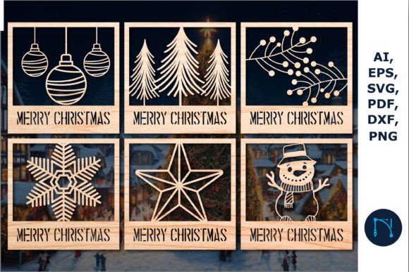 Download Paper Cut Christmas Card SVG Bundle - Christmas card svg bundle Collection