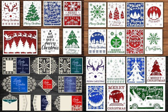 Download Huge Christmas Card SVG Bundle - Christmas card svg bundle Collection