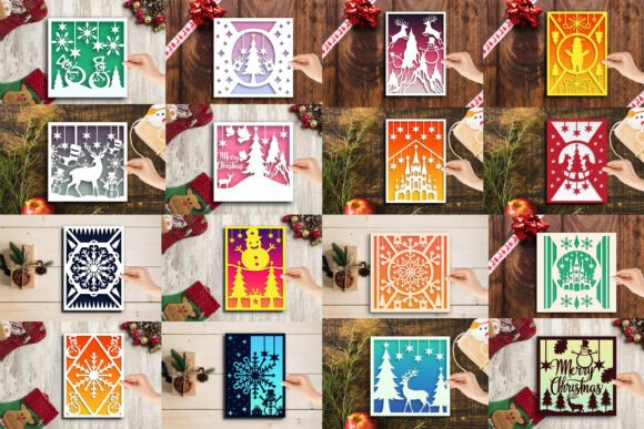 Download Laser Cut Christmas Card SVG Bundle - Christmas card svg bundle Collection