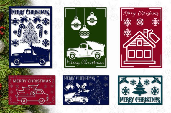 Download Merry Christmas Card SVG Bundle - Christmas card svg bundle Collection