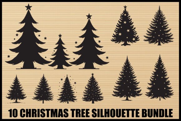 Download Christmas Tree Silhouette Bundle - Premium Resources