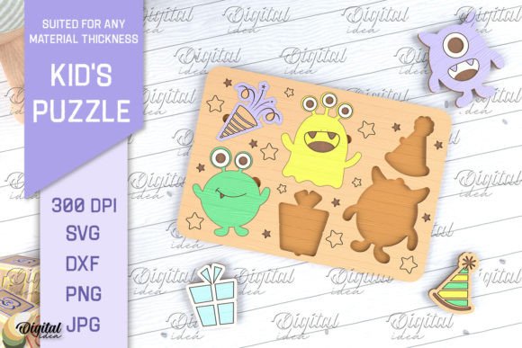 Download Kids Puzzles Laser Cut. Educational SVG - Educational svg Collection