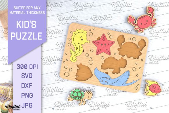 Download Kids Puzzles Laser Cut. Educational SVG - Educational svg Collection