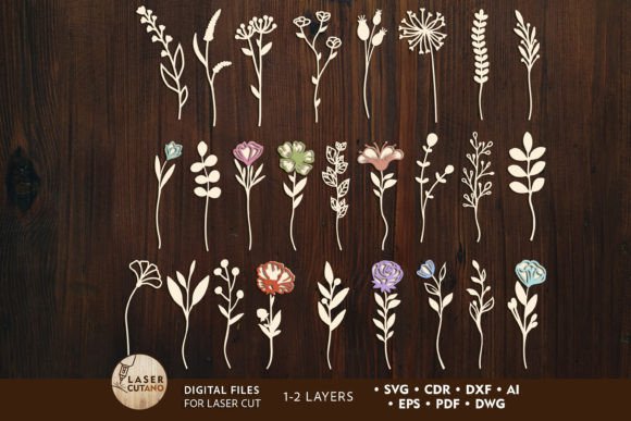 Download Decorative Flowers Bundle Templates - Decorative flowers Collection