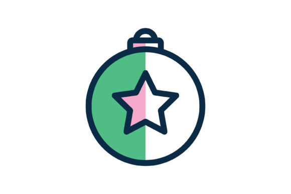 Download Green Star Ball Icon Christmas - Premium Resources
