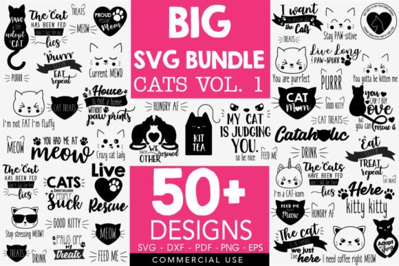 Download Cat Designs SVG Bundle - Cat designs Collection